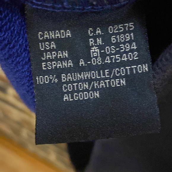 Escada Sport VTG embroidered logo 3/4 sleeve collared, cotton sweatshirt, W’s S - Picture 7 of 7